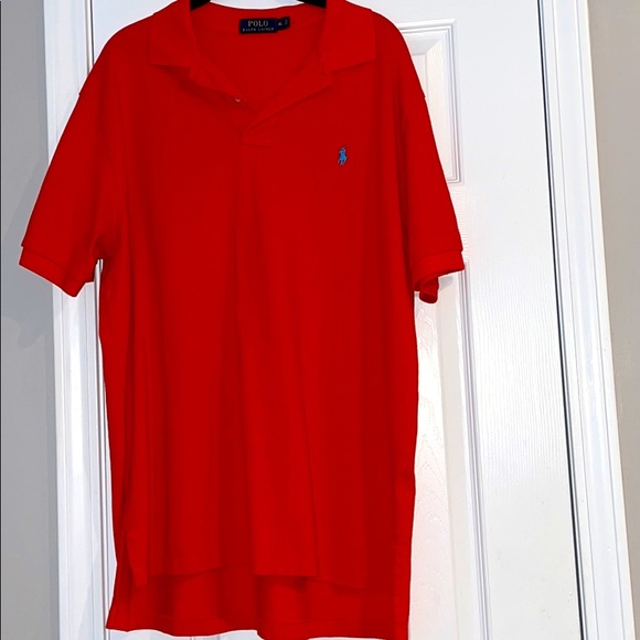 Men’s orange polo shirt - Picture 1 of 2